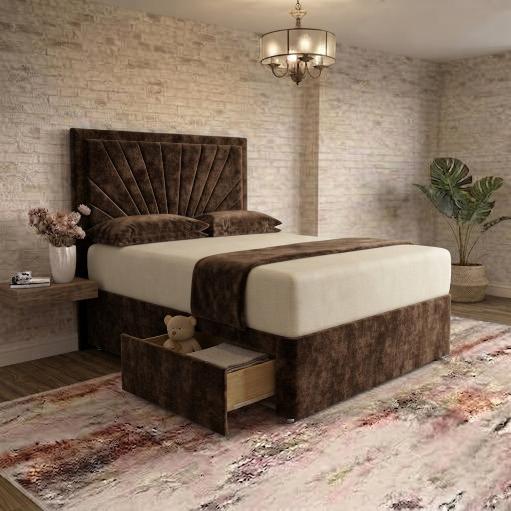 Sunrise Divan Bed - Brown Naples