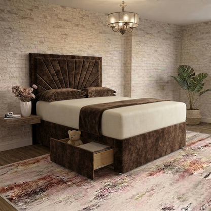 Sunrise Divan Bed - Brown Naples