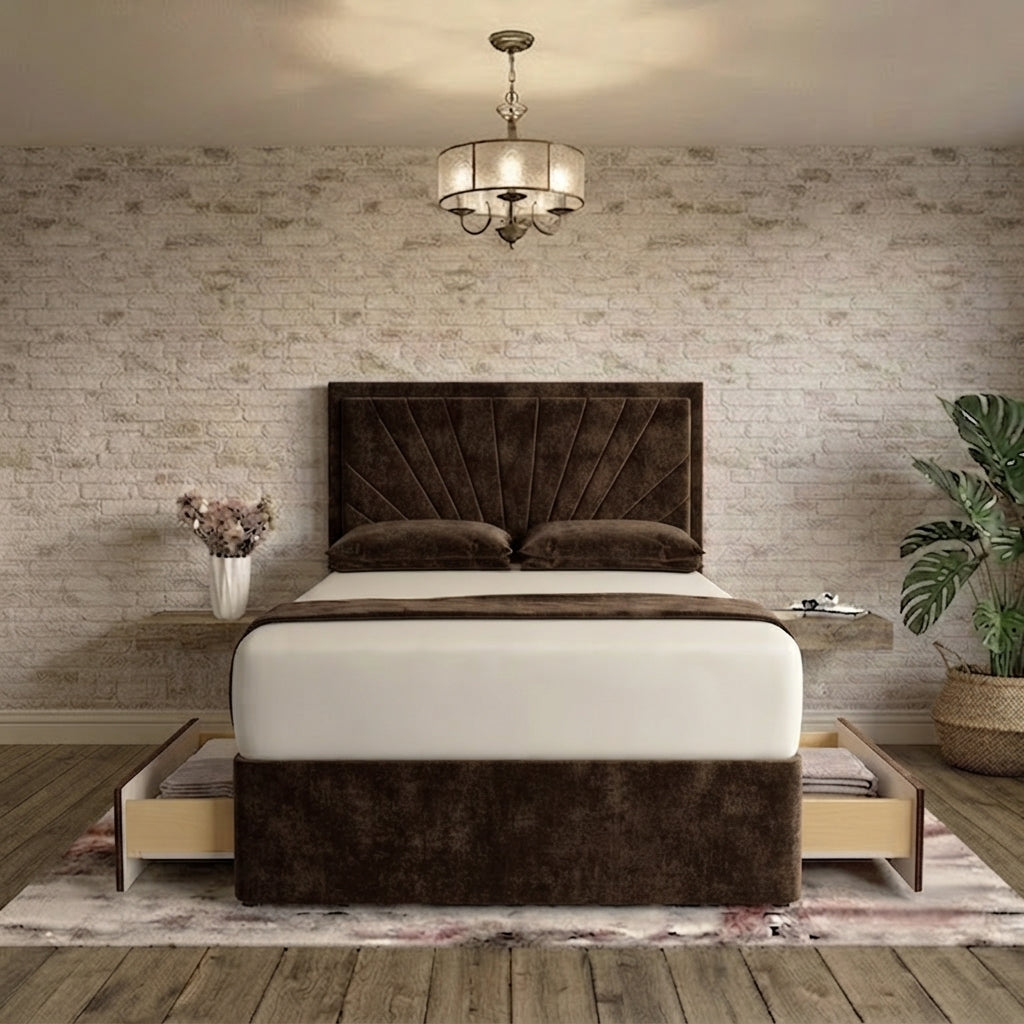 Sunrise Divan Bed - Brown Naples