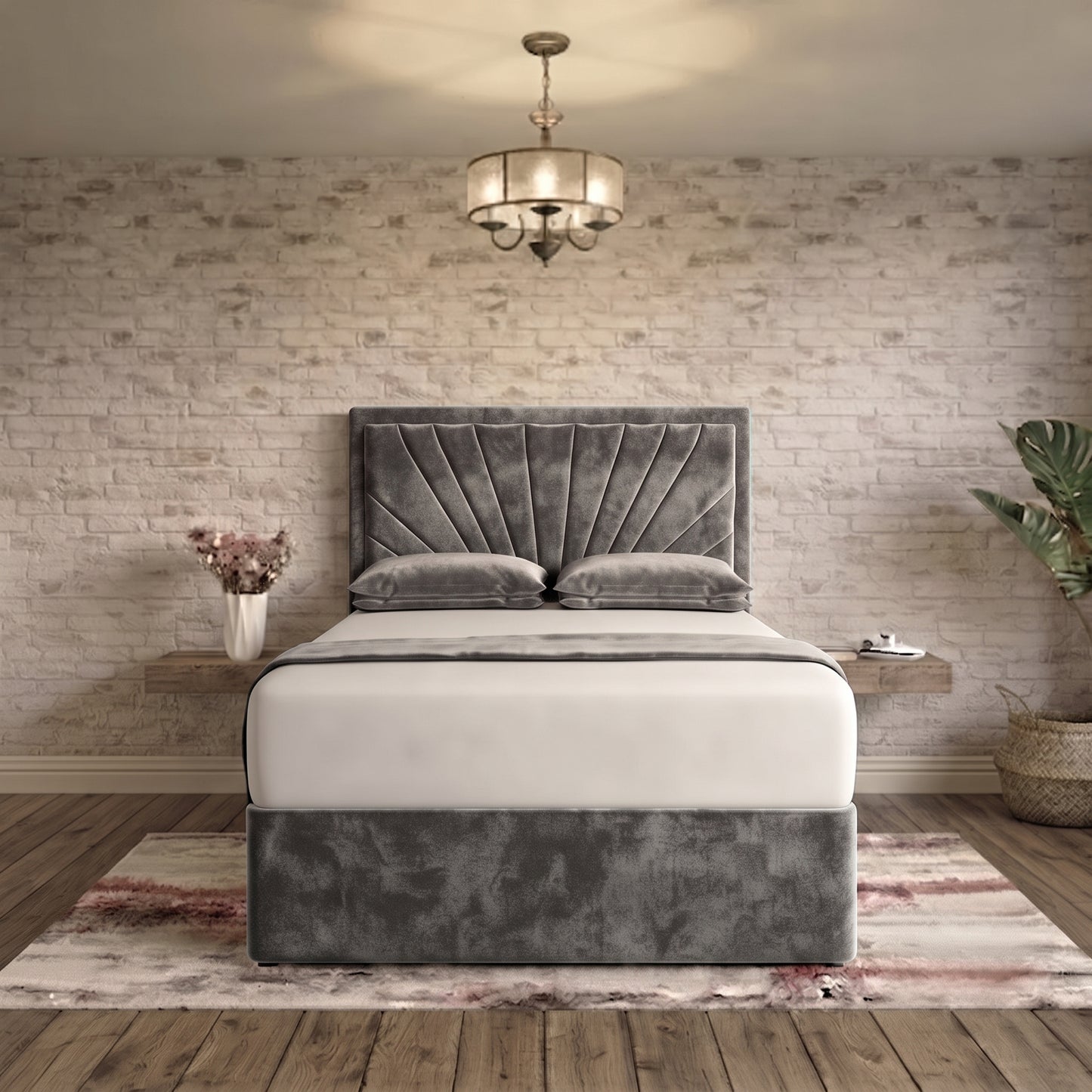 Sunrise Divan Bed - Clay Wool