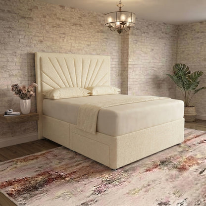 Sunrise Divan Bed - Cream Naples
