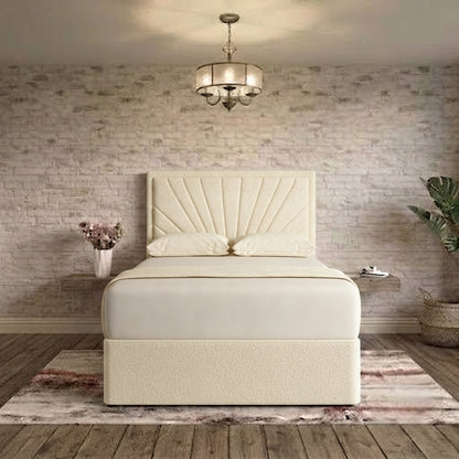 Sunrise Divan Bed - Cream Naples