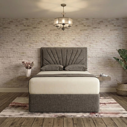 Sunrise Divan Bed - Graphite Linen