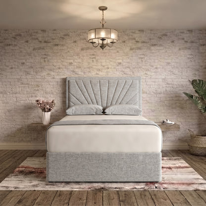 Sunrise Divan Bed - Grey Chenille