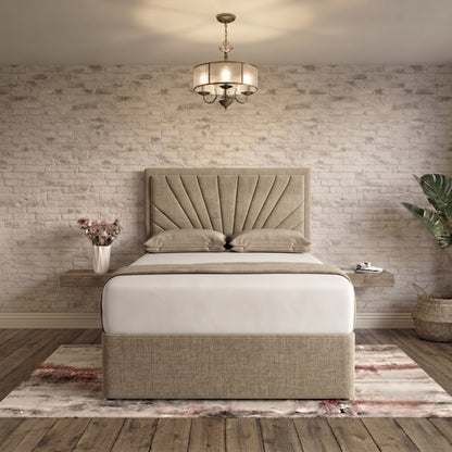 Sunrise Divan Bed - Latte Wool