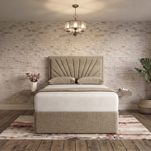 Sunrise Divan Bed - Latte Wool