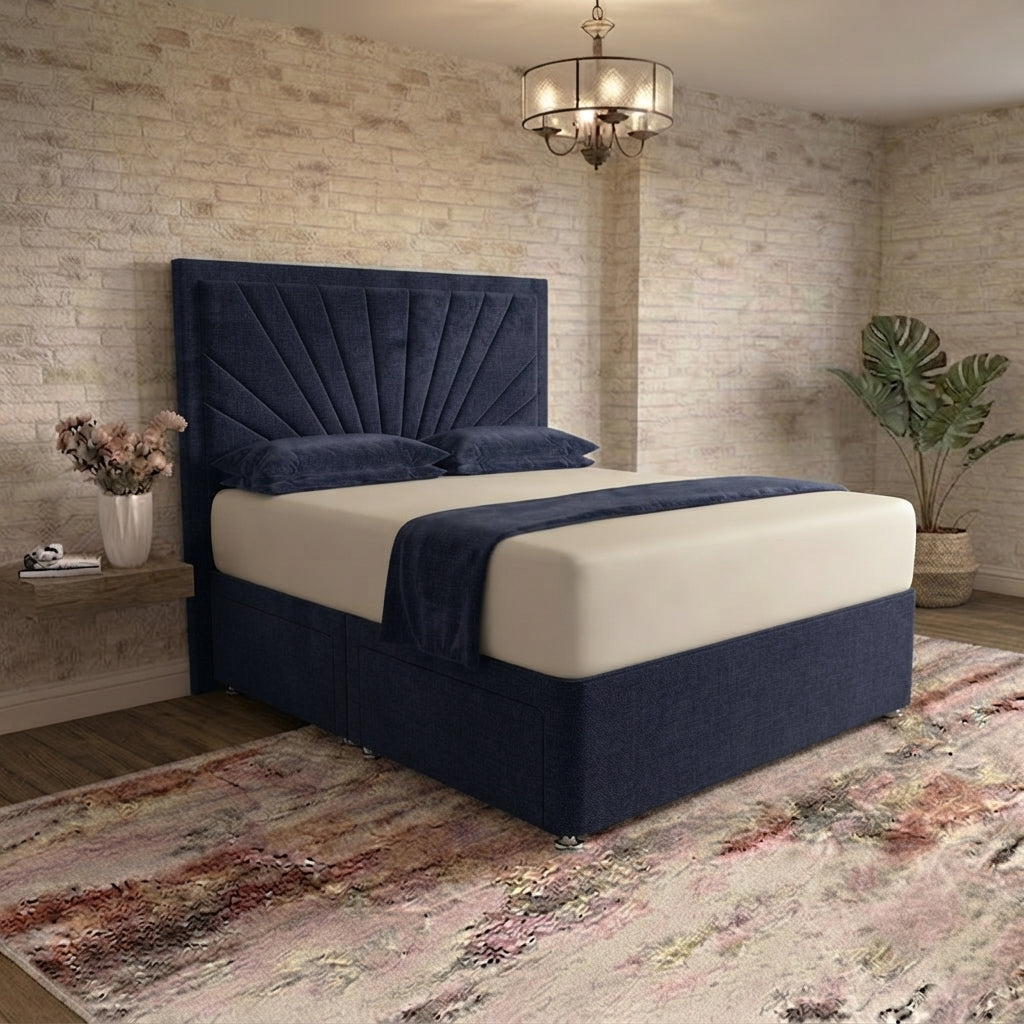 Sunrise Divan Bed - Midnight Linen