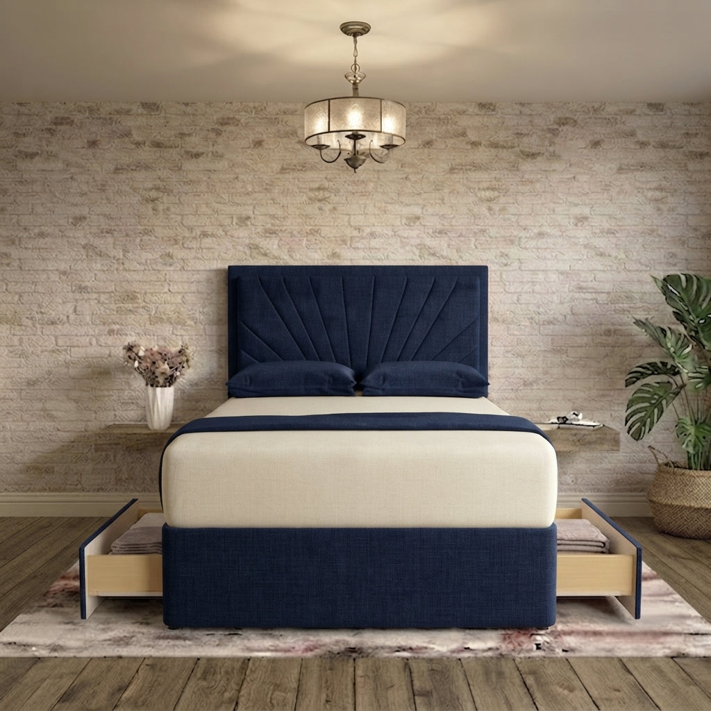 Sunrise Divan Bed - Midnight Linen