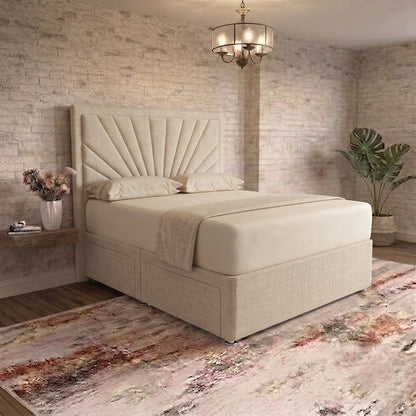 Sunrise Divan Bed - Mink Chenille