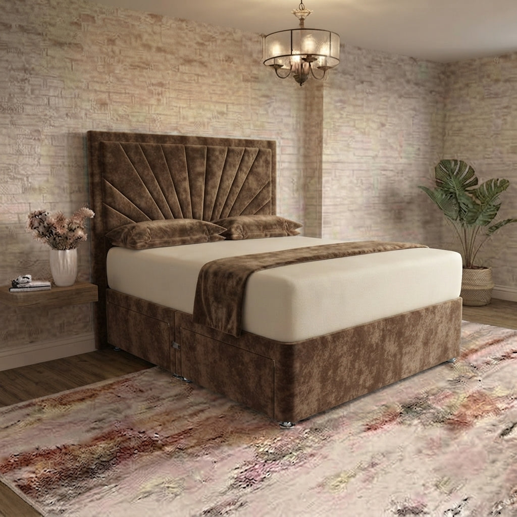 Sunrise Divan Bed - Mink Naples