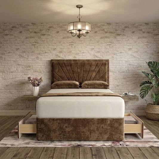 Sunrise Divan Bed - Mink Naples