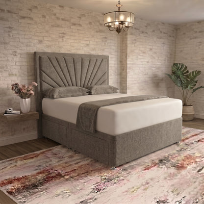 Sunrise Divan Bed - Pewter Wool