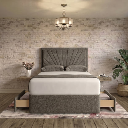 Sunrise Divan Bed - Pewter Wool