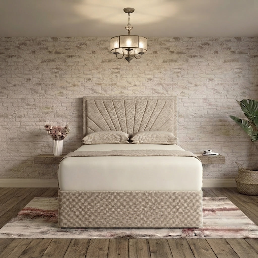 Sunrise Divan Bed - Putty Linen