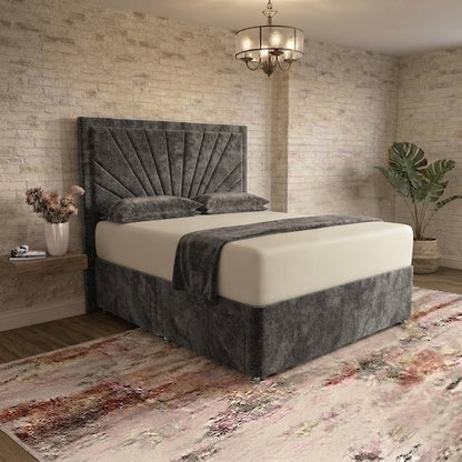 Sunrise Divan Bed - Silver Naples