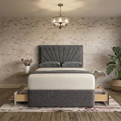 Sunrise Divan Bed - Silver Naples