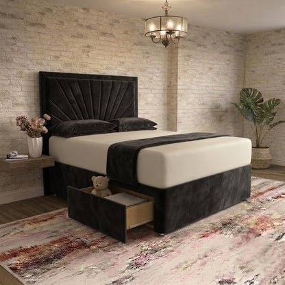 Sunrise Divan Bed - Slate Grey Naples