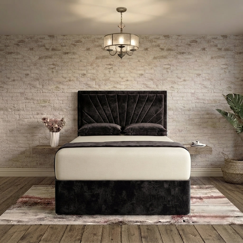 Sunrise Divan Bed - Slate Grey Naples