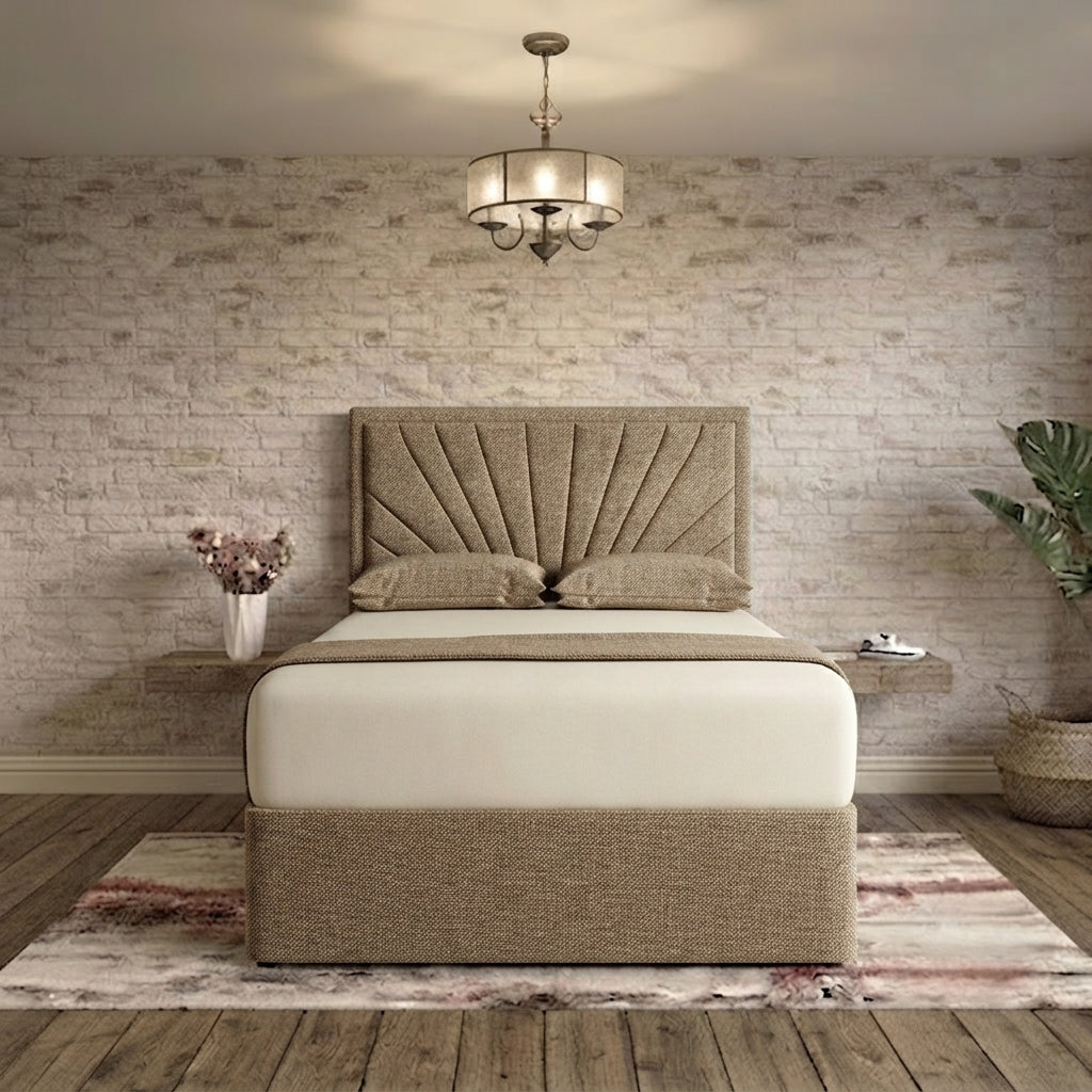 Sunrise Divan Bed - Wheat Linen