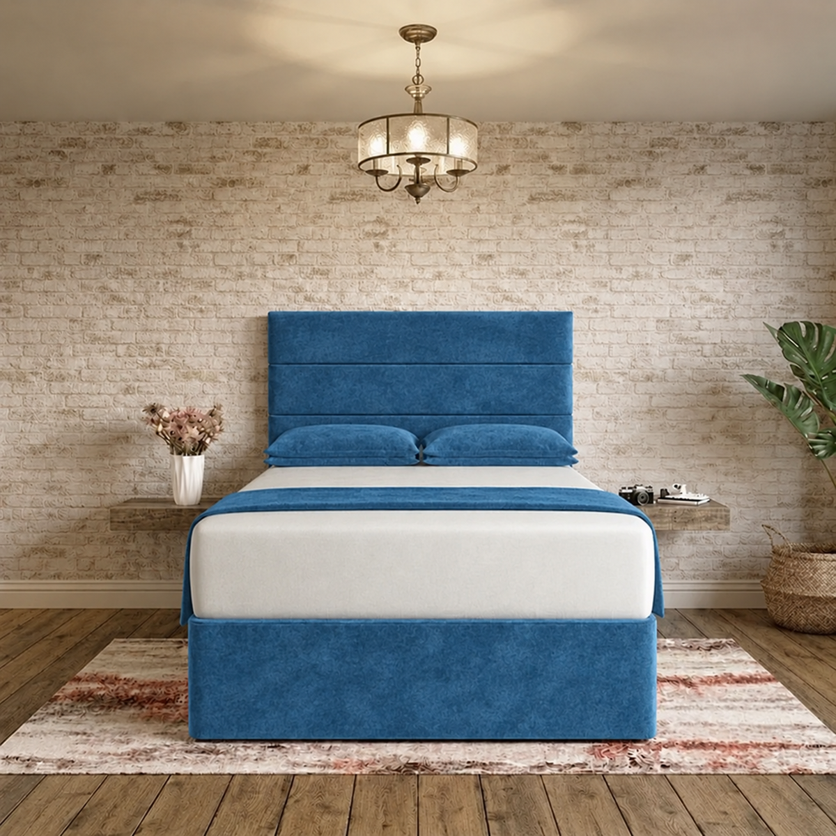 The Vista Divan Bed - Blue Naples