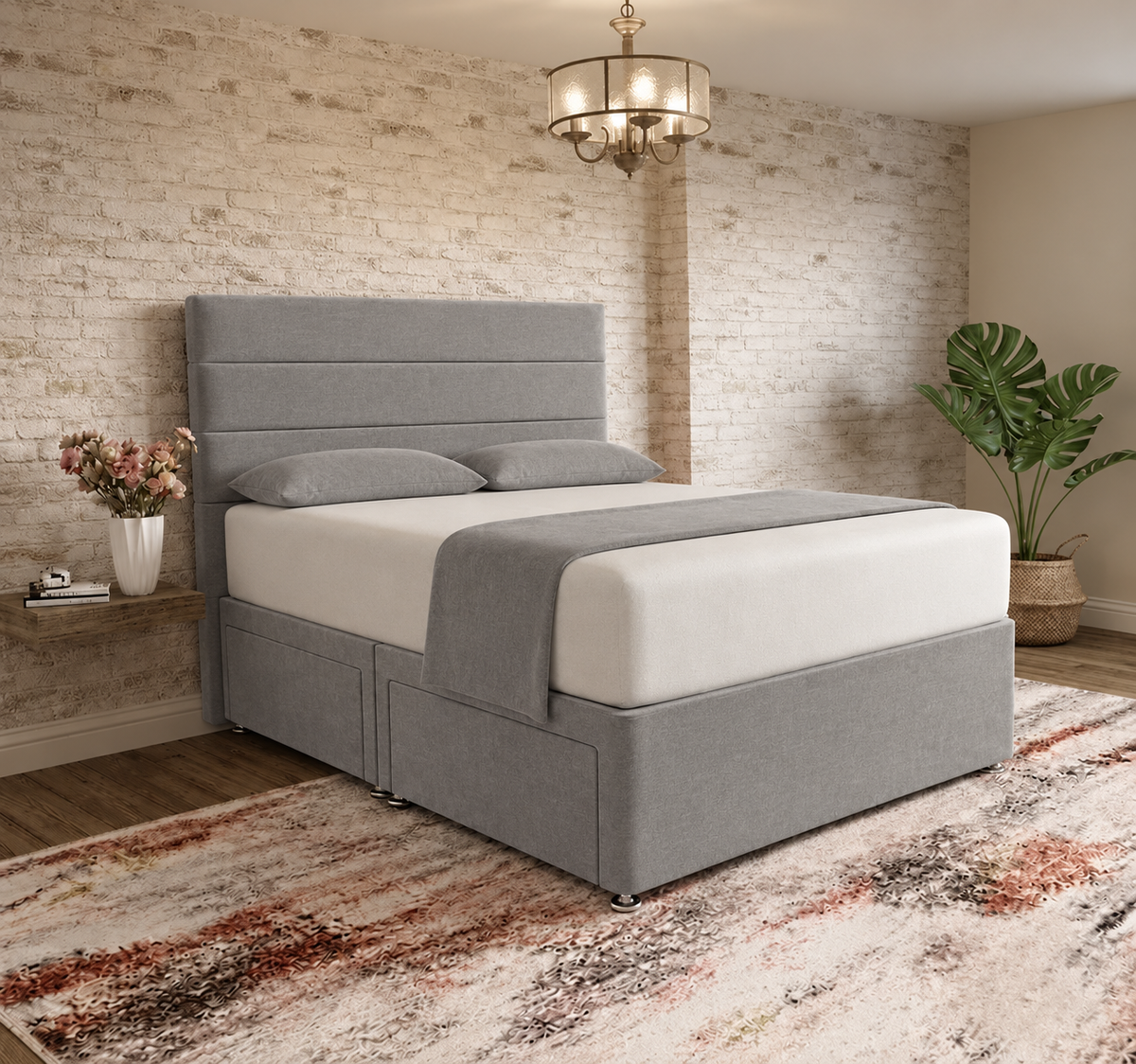 The Vista Divan Bed - Clay Wool