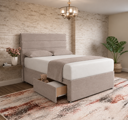 The Vista Divan Bed - Latte Wool