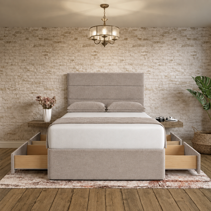The Vista Divan Bed - Latte Wool