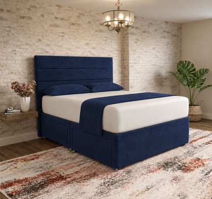 The Vista Divan Bed - Midnight Linen