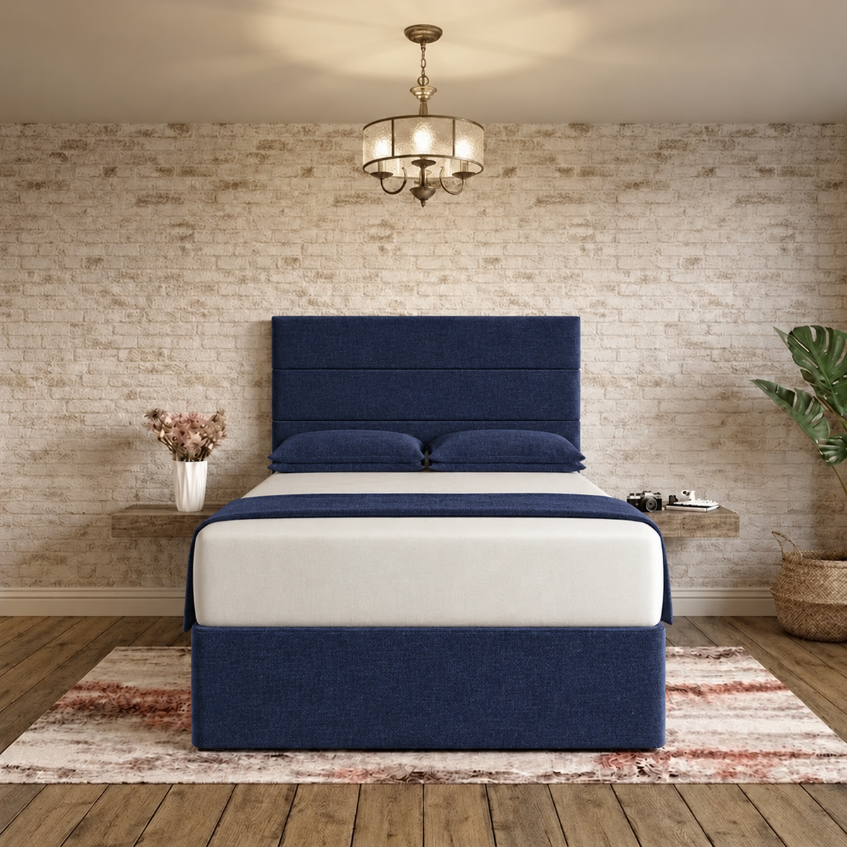 The Vista Divan Bed - Midnight Linen