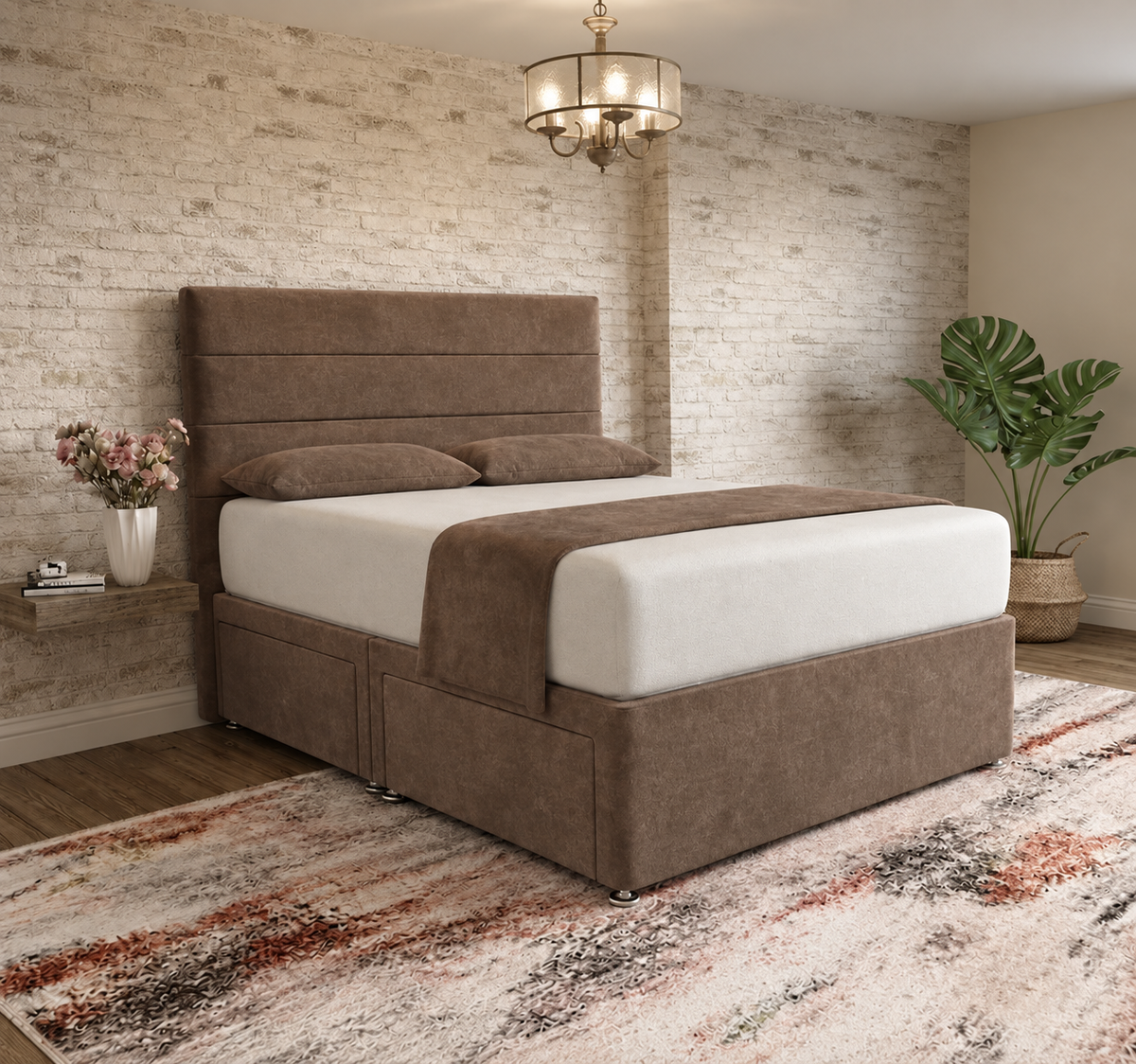 The Vista Divan Bed - Mink Naples