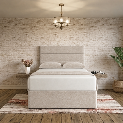 The Vista Divan Bed - Putty Linen