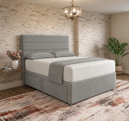 The Vista Divan Bed - Sage Linen