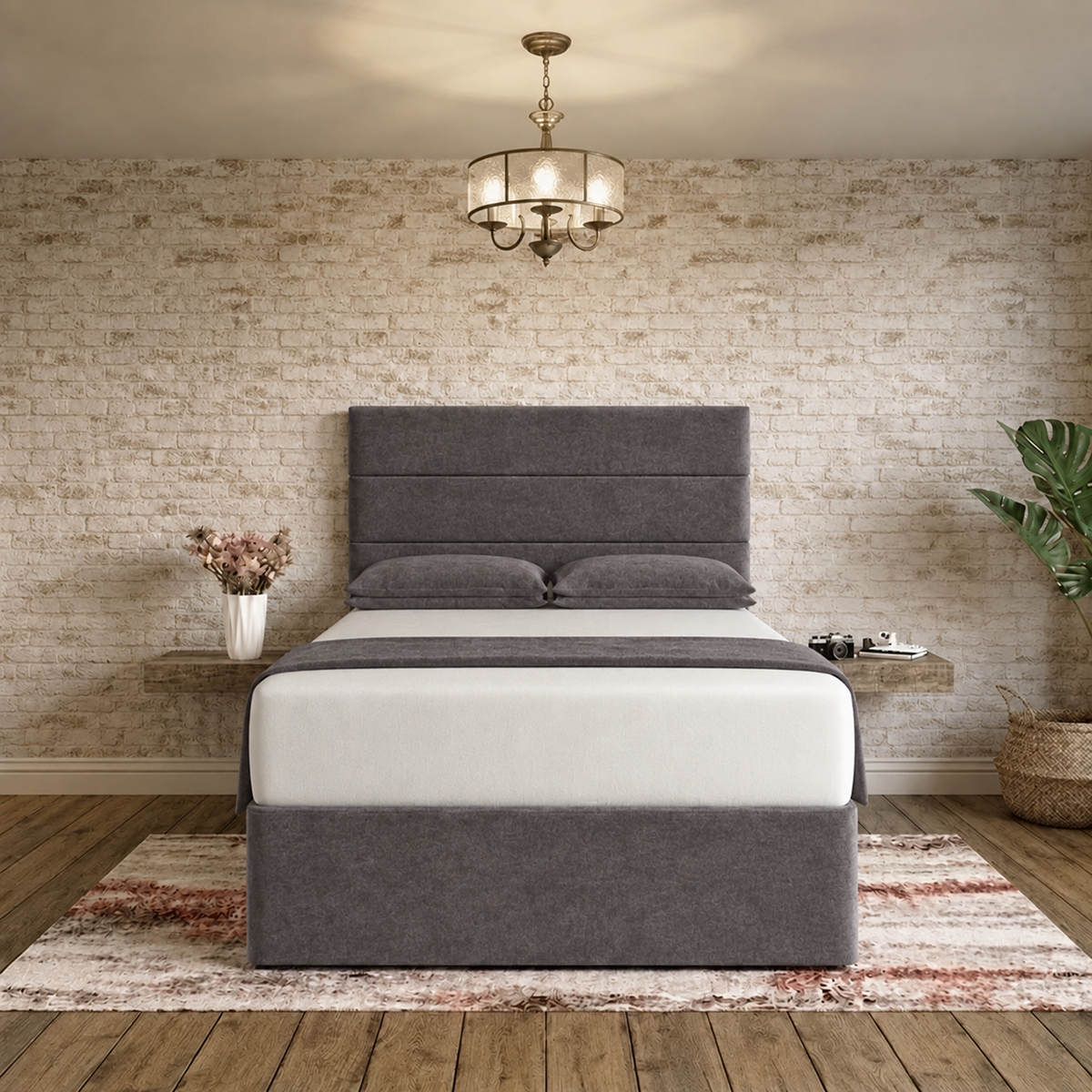 The Vista Divan Bed - Silver Naples