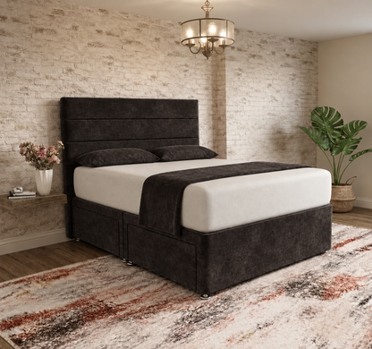 The Vista Divan Bed - Slate Grey Naples