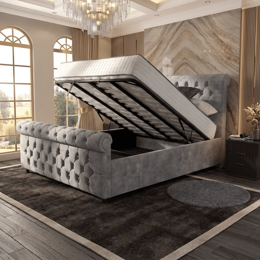 Buckingham Upholstered Ottoman Bed