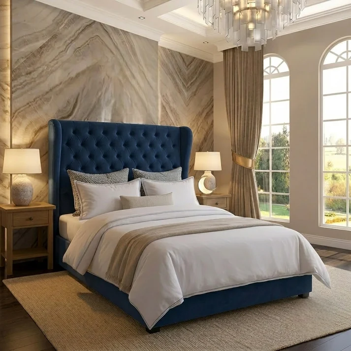 The Harlowe Upholstered Ottoman Bed