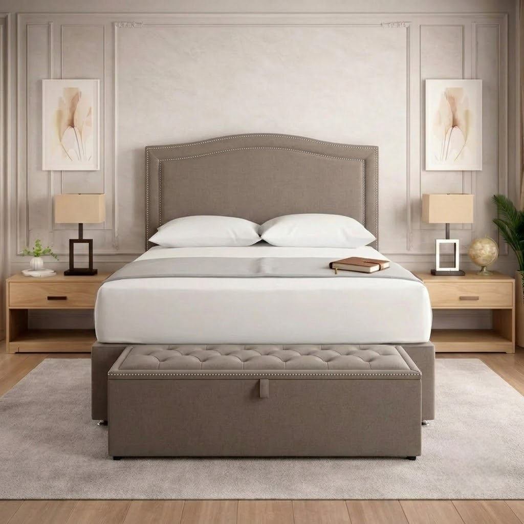 Monza Ottoman Divan Bed - Teal Plush Velvet