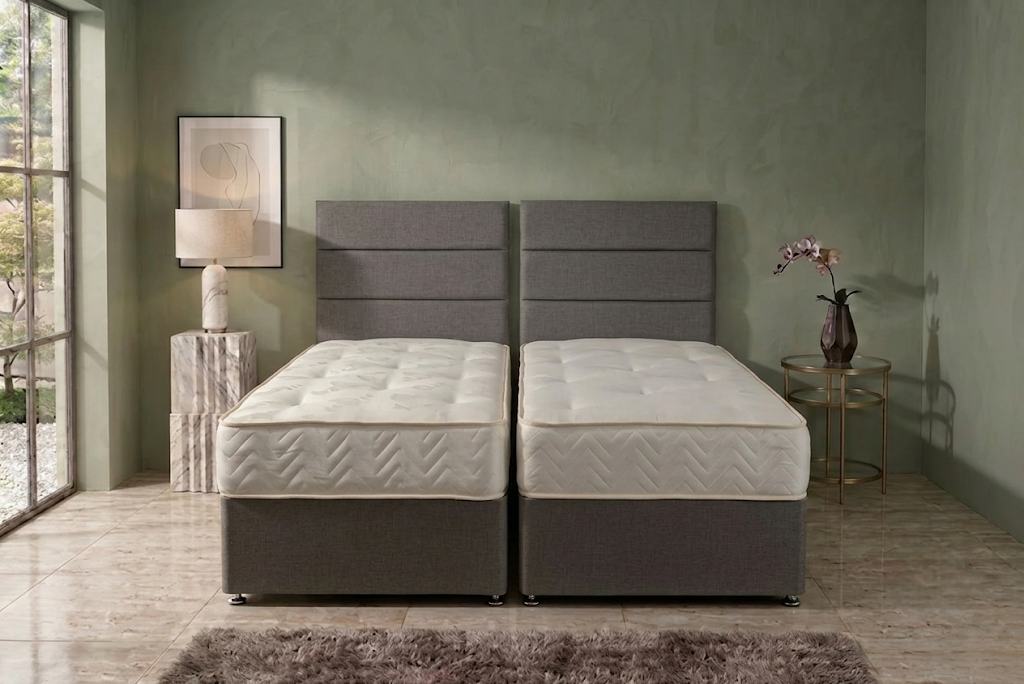 Signature Executive Zip and Link 1000 Pocket Sprung Divan Bed Set