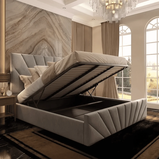 Sunrise Upholstered Ottoman Bed