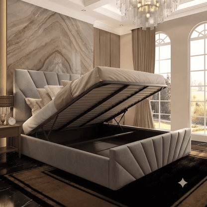 Sunrise Upholstered Ottoman Bed