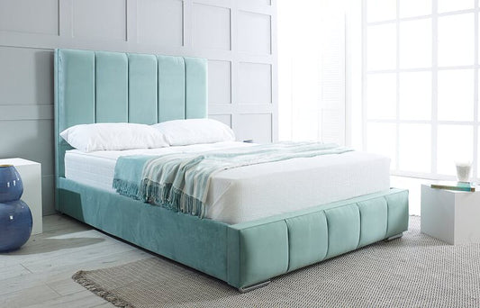 Melbourne Ottoman Bed Frame In Light Blue