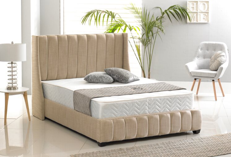 Bradford Ottoman Bed Frame In Cream