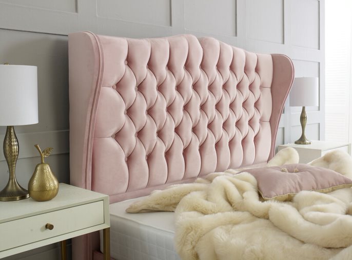 Perth Ottoman Bed Frame In Pink