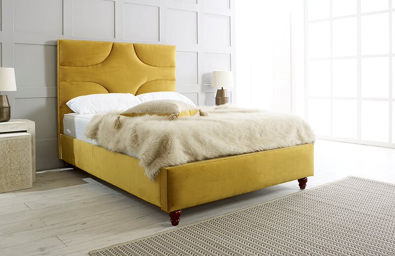 Panama Ottoman Bed Frame In Gold