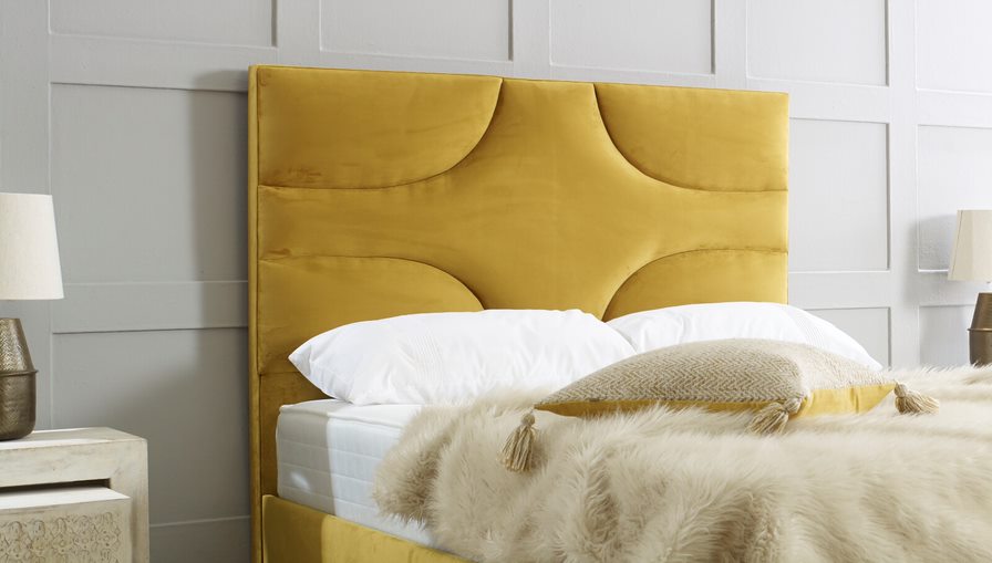 Panama Ottoman Bed Frame In Gold