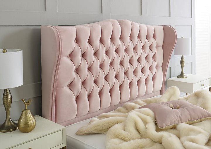 Perth Ottoman Bed Frame In Pink