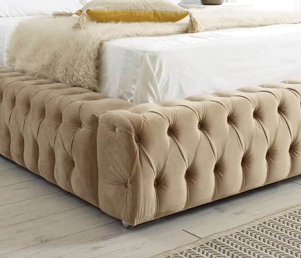 Manchester Ottoman Bed Frame In Light Brown